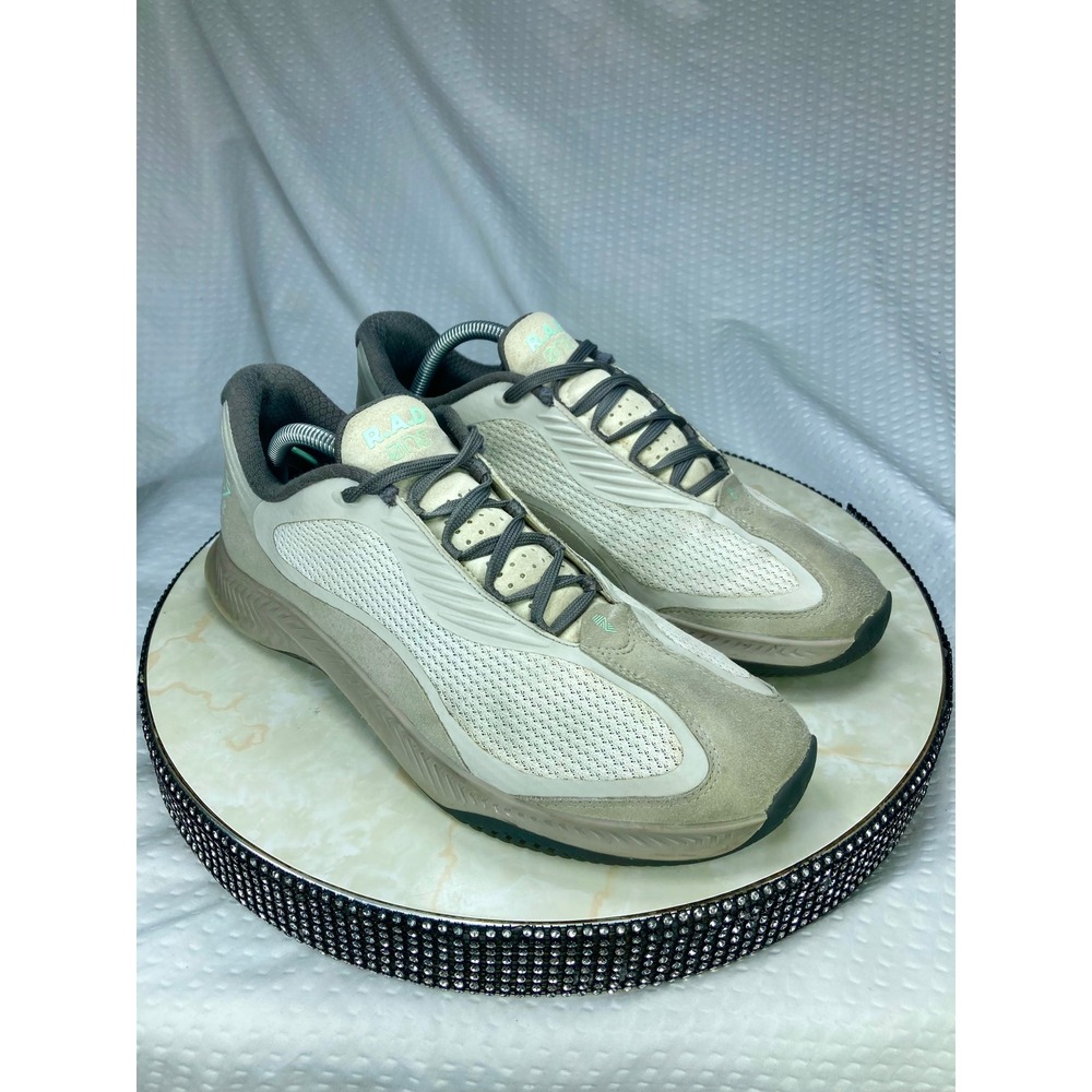 R.A.D One Global Training Shoes Mens Sz 10 Beige Grey Cross Fit Workout Sneakers